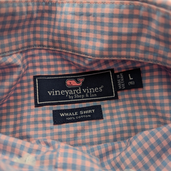 Boy's Vineyard Vines Button Down Dress Shirt size 16 Large - Picture 8 of 8
